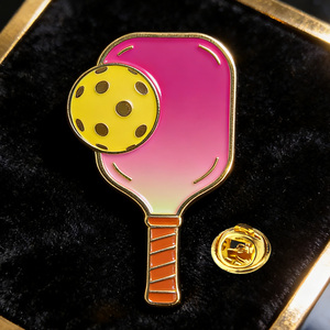 Broche de moda de pickleball, pin esmaltado, regalo lindo, pin de pickleball de aleación de zinc metálico, logotipo personalizado con pelota <span class=keywords><strong>para</strong></span> chaqueta, mochila, sombrero - Product Image 5