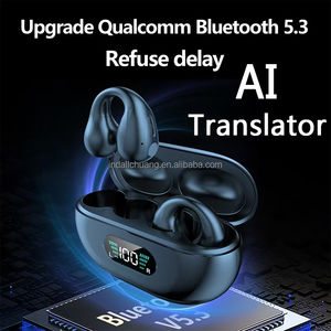 Audífonos inteligentes Q7 Pro con traductor, audífonos Bluetooth portátiles con pantalla LED y traducción mutua instantánea - Product Image 4