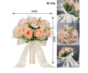 Wholesale Faux Silk Bulk Florals Artificial <b>Single</b> Real Touch <b>Flower</b> Wedding Bouquet for Decoration Wedding - Product Image 6