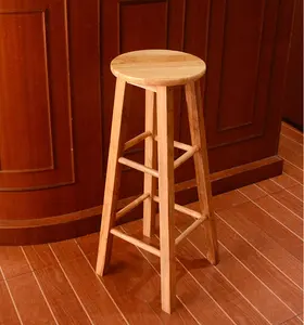 Vintage Design Home Furniture Solid Wood Bar Stool Wooden Stool