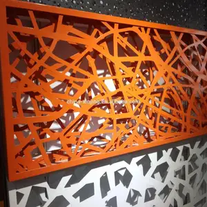 Speciale di taglio CNC artigianato di alluminio della parete divisoria decorativa in metallo pannello dello schermo