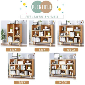 Estantería de Madera Resistente con <span class=keywords><strong>Patas</strong></span>, Organizador de Almacenamiento de <span class=keywords><strong>8</strong></span> Compartimentos, Librería que Ahorra Espacio para Oficina en Casa - Product Image 6