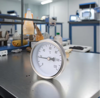 Jauge de température bimétallique en acier inoxydable 2.5 ''personnalisable pour la conception de montage arrière à usage industriel avec prise en charge OEM ODM
