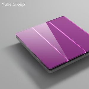 Interrupteur tactile en verre coloré, prise murale grand format, design ultra-fin, type 86, interrupteur intelligent 10A IP20 - Product Image 3