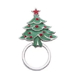 Custom Christmas Tree Souvenir Gift Hard Enamel Keychain