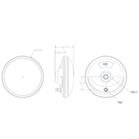 Antenne de relevé GNSS RTK multi-bandes étanche à haute précision avec connecteur TNC pour GPS, GLONASS, Galileo, BeiDou