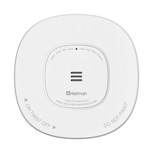 Détecteur de fumée et alarme CO combinés Heiman avec batterie 10 ans, capteur photoélectrique et électrochimique, certifiés UL217 UL2034 pour la maison - Product Image 1