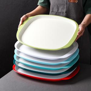 <b>Melamine</b> tableware <b>plates</b>, commercial Chinese style anti-drop and anti-slip trays for restaurants and fast food outlets, - Product Image 1