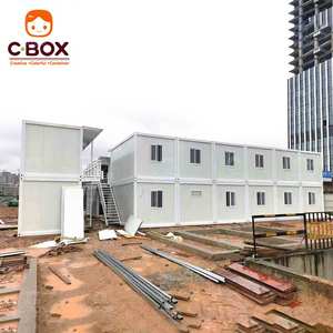Bâtiments de bureaux préfabriqués à deux étages en acier Cbox Wholesale, projet de salle d'isolement modulaire, département, maison conteneur détachable - Product Image 4