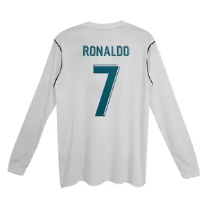 Wholesale Classic Old Season T-Shirt Retro Soccer Jerseys Spain Football Club Jersey Long Sleeve