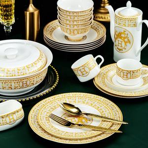 En gros, services de vaisselle en porcelaine fine de style chinois et zen asiatique, en céramique haute température, comprenant bols, assiettes, ensemble à café et tasses - Product Image 3
