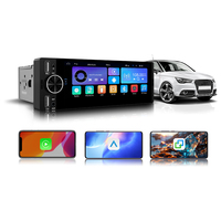 Rythme universel 1Din 6.36 pouces voiture lecteur MP5 sans fil/filaire CarPlay Android Auto BT mains libres GPS intégré
