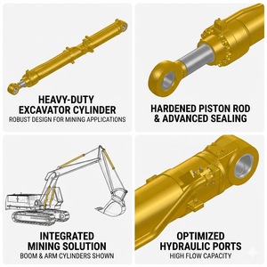 Cilindro Idraulico a Doppio Effetto Kosmek per Riparazione Braccio e Benna di Escavatori, Direttamente dalla Fabbrica - Product Image 3