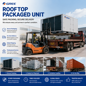 Pompe à chaleur monobloc de toit Gree 3-30 tonnes 220V/380V/460V R410A – Climatiseur commercial de toit pour centres commerciaux, hôtels et supermarchés - Product Image 5