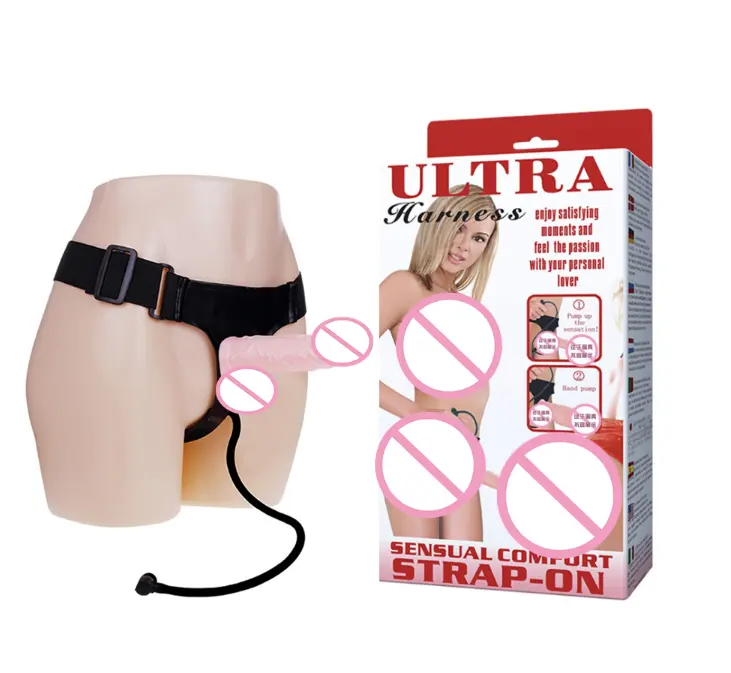 Baile Inflatable Realistic Wearable Dildo panties for Women Lesbian G-spot Vagina Adjustable Belt Strapon Dildo Sex Penis Dildo
