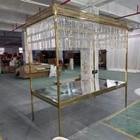 Ensemble de table à manger élégante en verre trempé, chaises et tables personnalisées pour mariage, salle de banquet, hôtel, décoration d'événements