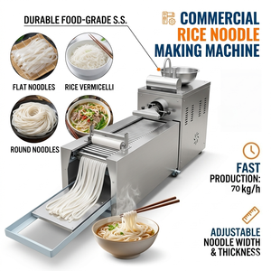 Machine à fabriquer des nouilles <span class=keywords><strong>de</strong></span> riz au meilleur prix commercial, ligne <span class=keywords><strong>de</strong></span> production automatique <span class=keywords><strong>de</strong></span> nouilles <span class=keywords><strong>de</strong></span> riz et <span class=keywords><strong>de</strong></span> vermicelles, machine à fabriquer des nouilles <span class=keywords><strong>de</strong></span> riz - Product Image 3