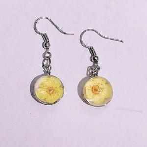 Sanatsal ve taze kolye küpe Vintage çok yönlü nernarci, yıldızlı gökyüzü, kurutulmuş çiçek küpe - Product Image 3