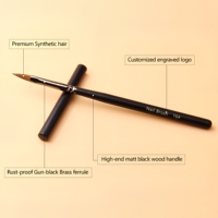 Ensemble de pinceaux professionnels pour Nail Art et manucure, ensemble de brosses à ongles en Gel