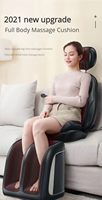 S47Full Body Shiatsu Chaise De Massage Dos Soulagement Des Douleurs Siège Lumière Rouge 3D Pétrissage Coussin De Massage Pour La Maison Bureau Chaise Siège De Voiture