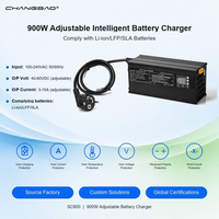 Chargeur de batterie intelligent réglable 900W 40-60V avec écran LCD pour batteries au plomb-acide, Li-ion, LifePO4 et MCU 36V 48V 15A