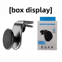 Support de téléphone portable magnétique puissant en alliage d'aluminium réglable et portable avec logo personnalisé pour grille d'aération de voiture