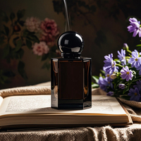 Flacons de parfum en verre vides exclusifs 100 ml, forme irrégulière, emballage de luxe pour flacon de parfum avec impression sérigraphique, diffuseur à bâtonnets