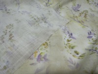 110GSM Gewebter Kreuzslub-Leinen-Rayon-Mischstoff mit Blumenmuster, Leichtgewichtiger Sommerkleid-, Hemd-, Blusen-, Damenbekleidungs- und Vorhangstoff