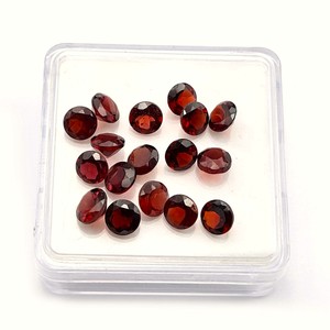 พลอยโกเมนทรงกลมเจียระไนเหลี่ยมเพชรพลอยเทียมสีแดงธรรมชาติสำหรับทำเครื่องประดับได้รับการรับรองจาก IGI หินโกเมนทรงกลมขนาด8มม. ราคาขายส่ง - Product Image 3