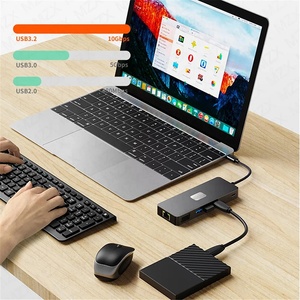 11 In 1 Dockingstation <span class=keywords><strong>USB</strong></span>-C <span class=keywords><strong>Usb</strong></span> C Naar <span class=keywords><strong>Usb</strong></span> 3.2 <span class=keywords><strong>Multi</strong></span> Type C Hub 11-In-1 <span class=keywords><strong>Adapter</strong></span> Met Hdmi Dp Vga Ethernet Ondersteuning 4K 60Hz - Product Image 2