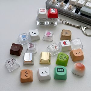 Porte-clés personnalisé en plastique avec logo, design de clavier DIY, anti-stress - Product Image 3