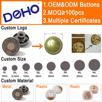 Boutons personnalisés avec logo en métal gravé, en alliage de zinc, en laiton, en cristal, en forme de cœur, argentés, 20 mm-25 mm, rivets pour jeans en denim, boutons pour vêtements
