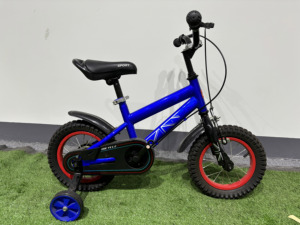 Vente en gros de vélo de sport pour enfants de 12 pouces avec roue d'entraînement Ligne de frein de fourche en acier à vitesse unique pour les jeunes cyclistes - Product Image 5