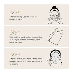 Laikou 25 gam ốc Collagen bản chất mặt nạ bán hàng nóng Hàn Quốc chăm sóc da mặt tấm nhãn hiệu riêng - Product Image 4