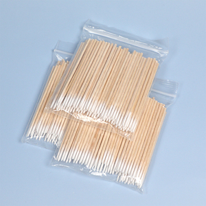 Công cụ Remover vô trùng lông mi Cây Đũa phép chiến tranh chăm sóc đầu duy nhất trang điểm hình xăm Bông Stick tip tăm bông Applicator nhọn nụ gỗ - Product Image 2