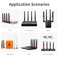 Antenne WiFi extérieure longue portée omnidirectionnelle 2,4 GHz 5,8 GHz 5dBi en caoutchouc noir durable pour point d'accès WiFi extérieur