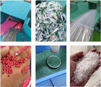 Petit équipement de granulation en plastique HDPE/PVC/PE Machine de granulation de recyclage refroidie par air Mini granulateur de film