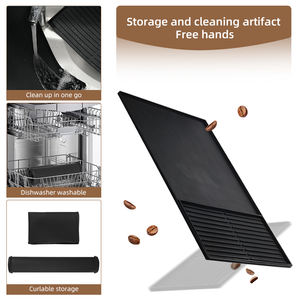 Tapete de Silicona Ligero de 490g para Café, 2 en 1, Antideslizante y con Drenaje, para Cocina o Barra de Desayunos - Product Image 5