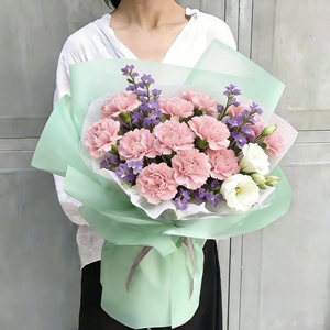 Matériaux d'emballage <span class=keywords><strong>de</strong></span> fleurs en papier <span class=keywords><strong>de</strong></span> luxe léger coréen, imperméables, impression en gravure, compatibles pour Noël, la Saint-Valentin - Product Image 6