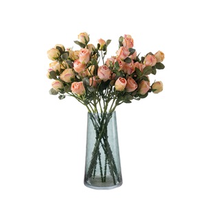 ดอกกุหลาบประดิษฐ์ CallaFloral ก้านเดี่ยว สีเหลืองพีช เป็นมิตรกับสิ่งแวดล้อม สำหรับตกแต่งงานแต่งงาน รุ่น YC1017 - Product Image 5