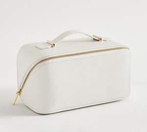 Sac de rangement de maquillage à fermeture éclair en métal doré beauté cuir résistant à l'eau cosmétique soin de la peau organisateur de <span class=keywords><strong>parfum</strong></span> mini boîte d'emballage - Product Image 4