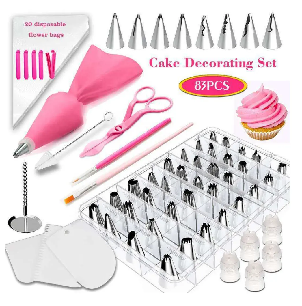 83 Pieces Cake Decorating Kits Baking Frosting Tools Cake Decorating Tools for Cooking
