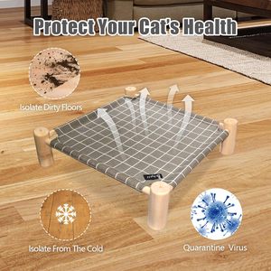 Fabriek Levering Groothandel Kleine Houten Verhoogde Hond Kat <span class=keywords><strong>Bed</strong></span> En Kat Hangmat <span class=keywords><strong>Bed</strong></span> - Product Image 6