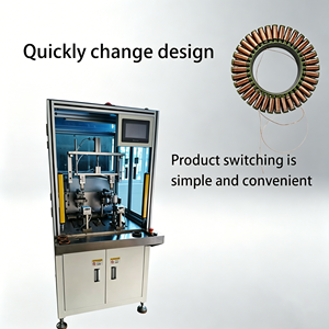 <span class=keywords><strong>Enrouleur</strong></span> de stator de précision à double station pour petits moteurs domestiques sans balais - Product Image 1