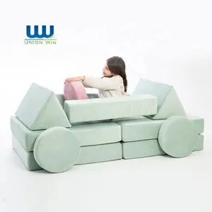 Sectional Sliding Crawling Climbing Cushion Nugget Baby Chairs Flip Out Couch Sofa Bed For Kids Cum Bed Modular Folding Couch