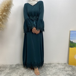 16001 #   Vestidos Musulmanes en Oferta, Vestidos de Noche Musulmanes de Manga Larga de Alta Calidad, Vestido Bordado de Moda para Mujer - Product Image 5
