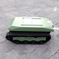 Châssis de réservoir de robot intelligent RC chenille en caoutchouc plate-forme de chenille train d'atterrissage électrique pour la lutte contre les incendies
