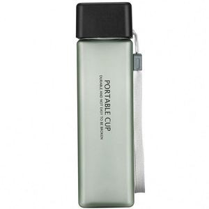 Square Transparent Fall-proof Plastic Portable <b>Cup</b> Simple Personality Students Portable Water <b>Cups</b> - Product Image 1