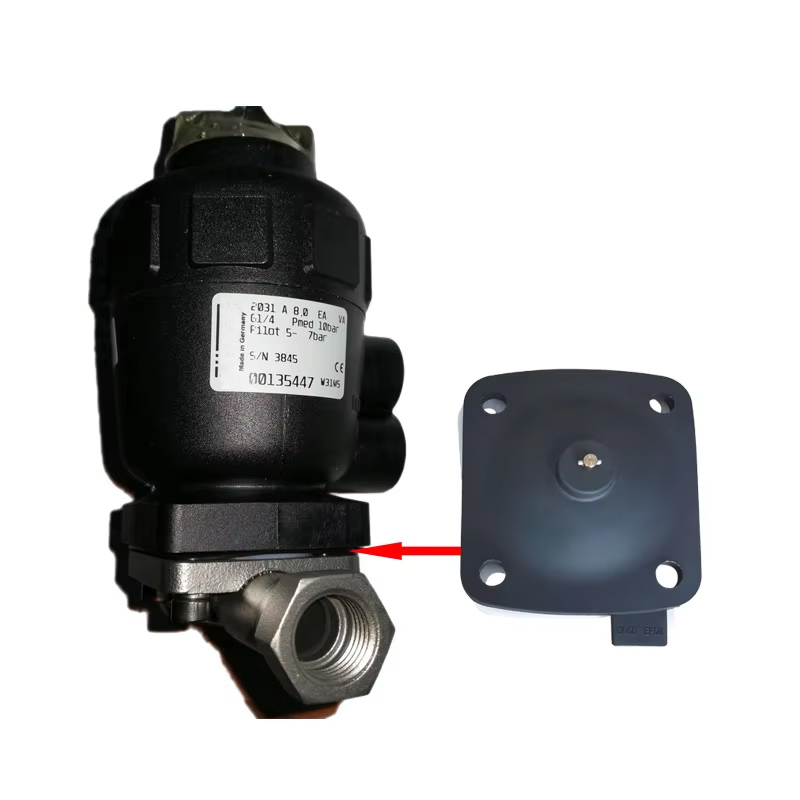 DN15 DN25 DN40 DN50 мембранный клапан, Мембранный Клапан PTFE + EPDM кислотный щелочестойкий каучук OEM высокотемпературный соленоид