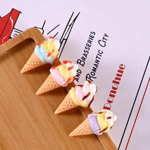 Accesorios de escena pintados para casa de muñecas: Miniaturas de comida, modelos de simulación de helados y dulces - Product Image 3